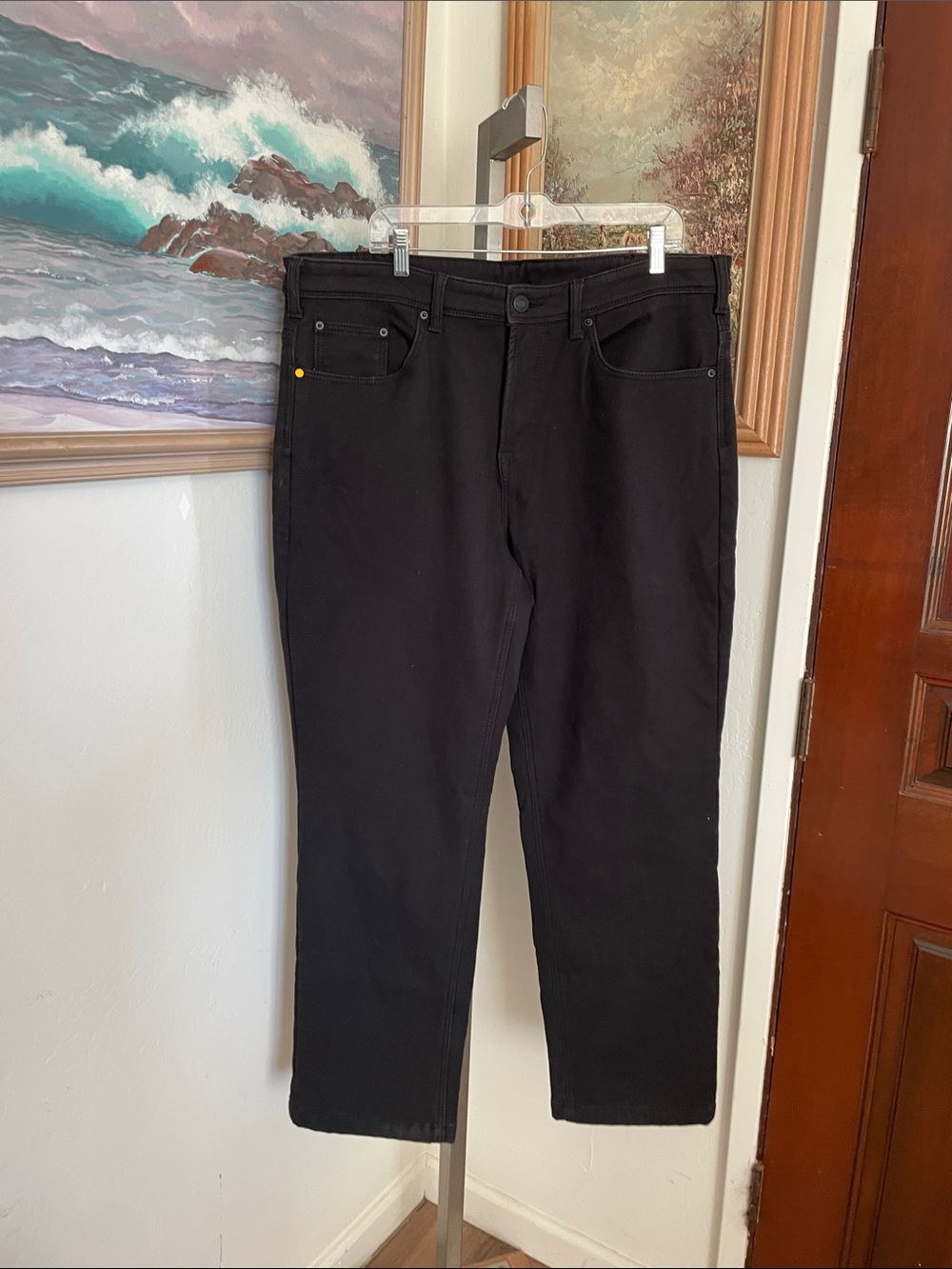 Caterpillar Fleece lined Men's Black Relaxed Straight Jeans
